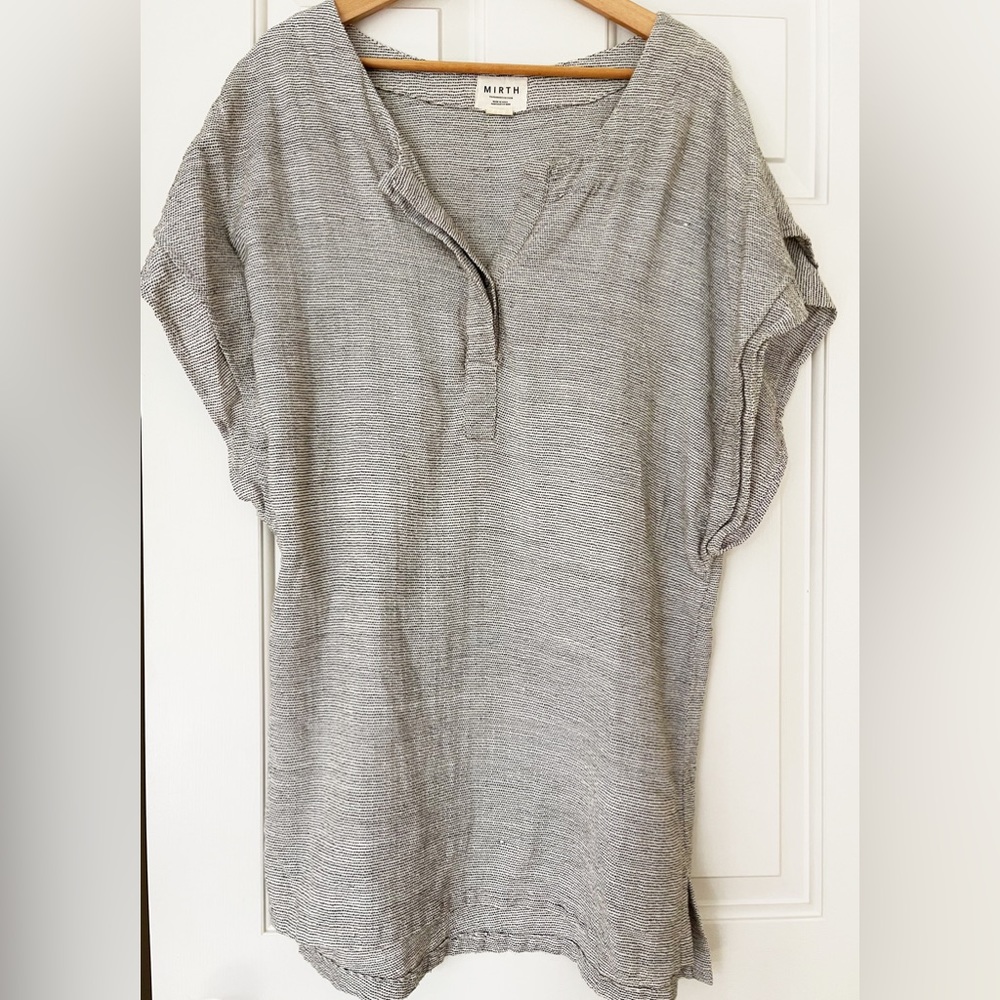 Mirth Caftans Zermatt short Caftan in Grey size S/M